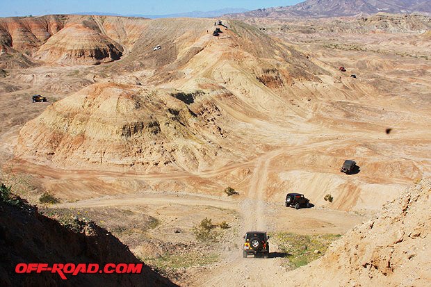 The difficult and tight terrain of the Truckhaven hills and adjacent badlands makes short-wheel based vehicles the preferred type of 4x4 to explore this area.  Dirt bikes and ATVs are also a good way to meander through this wondrous section of Ocotillo Wells SVRA.