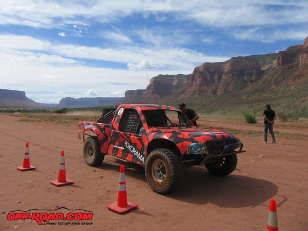 Although the Vegas Off Road Experience race Raptors were not part of the road tour tests, they did prove the enhanced side bites and traction of the G003 tires on the race track.