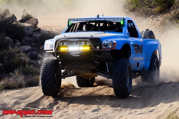 For this years Baja 1000, the Class 8 truck of the Mills Motorsports team simply needed to cross the finish line in order to earn the class Championship and earn the SCORE Milestone Award for completing every mile of every SCORE race this year.