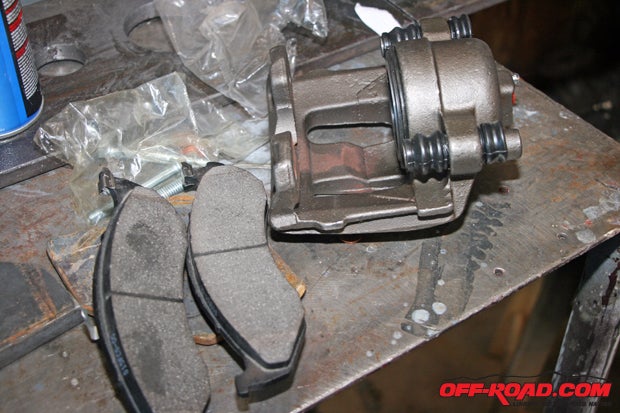 Since we were replacing the rotors and brake pads, we decided to replace the calipers also.