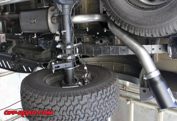 The installation for the 3.5-inch aFe Ford Raptor exhaust is pretty straightforward. Once fully installed, make sure to tighten all the band clamps from front to rear. aFe suggests retightening all the exhaust components after 50 to 100 miles.