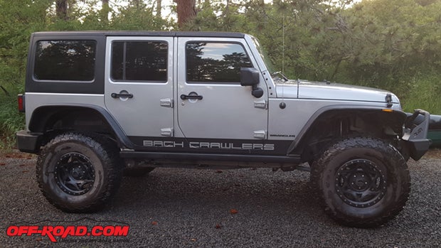 We were able to fit 37-inch BFGoodrich KO2 tires with no problem.