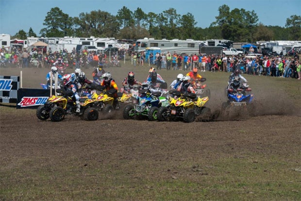 Chris Borich earned the holeshot at the GNCC opener. 