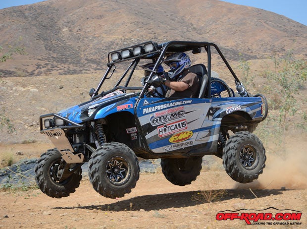 Meinzer has gotten very comfortable with the hand controls on his Rhino, allowing him to enjoy a sporty ride with friends on just about any trail. 