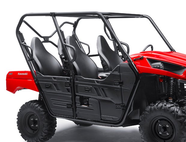 The doors offer great protection for all passengers, and the color panels are removable for tight trails where tree and branch contact will occur.