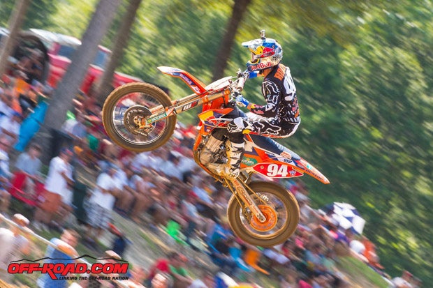 Ken Roczen may have missed out on the win, but he kept his podium streak alive at the seventh race of the year with his second-place finish. 