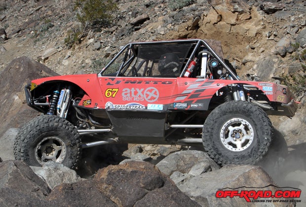 All hail the King! Loren Healy talked with us about his move from an independent front suspension rig back to a solid-axle car: If you work hard and really tune a solid-axle car, you can get it fast in the desert. Its not going to be an IFS car but you can get it really, really close. And that was my plan going into the race. Thats why I sold my IFS car going into the race. It was too heavy, the turning radius was miserable, and that just ruined you in the rocks.