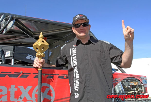 Loren Healy earned his second King of the Hammers race in 2014, beating 157 other racers to earn the crown. For him, its about pushing hard   but not too hard. Its all about that fine line: Do you want to go fast in the desert, do you want to go fast in the rocks, do you want to be in that grey area in the middle? 