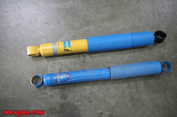 The stock Tokicos were replaced with Bilstein shocks in rear. 