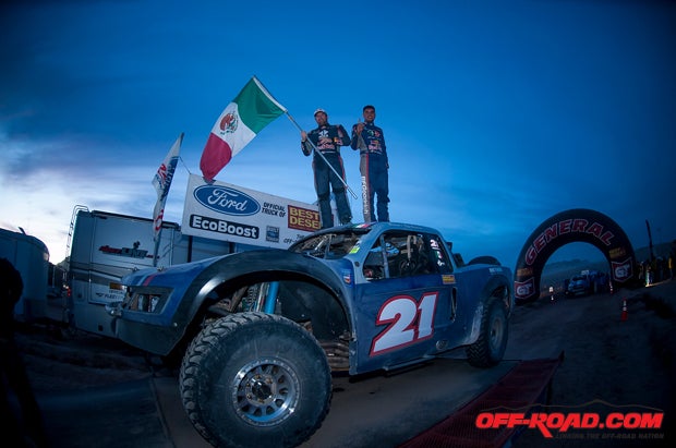 Tavo Vildosola was unable to take home the SCORE Trophy Truck Championship for 2015, but he rebounded from the letdown by taking home the win in the final Best in the Desert race of the year.