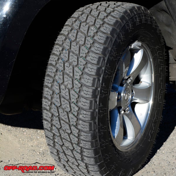 The Nitto Terra Grappler G2 is what we would consider a traditional all-terrain tire - it's not the most aggressive off-road performer but it is confident on the trail and very quiet on the highway.